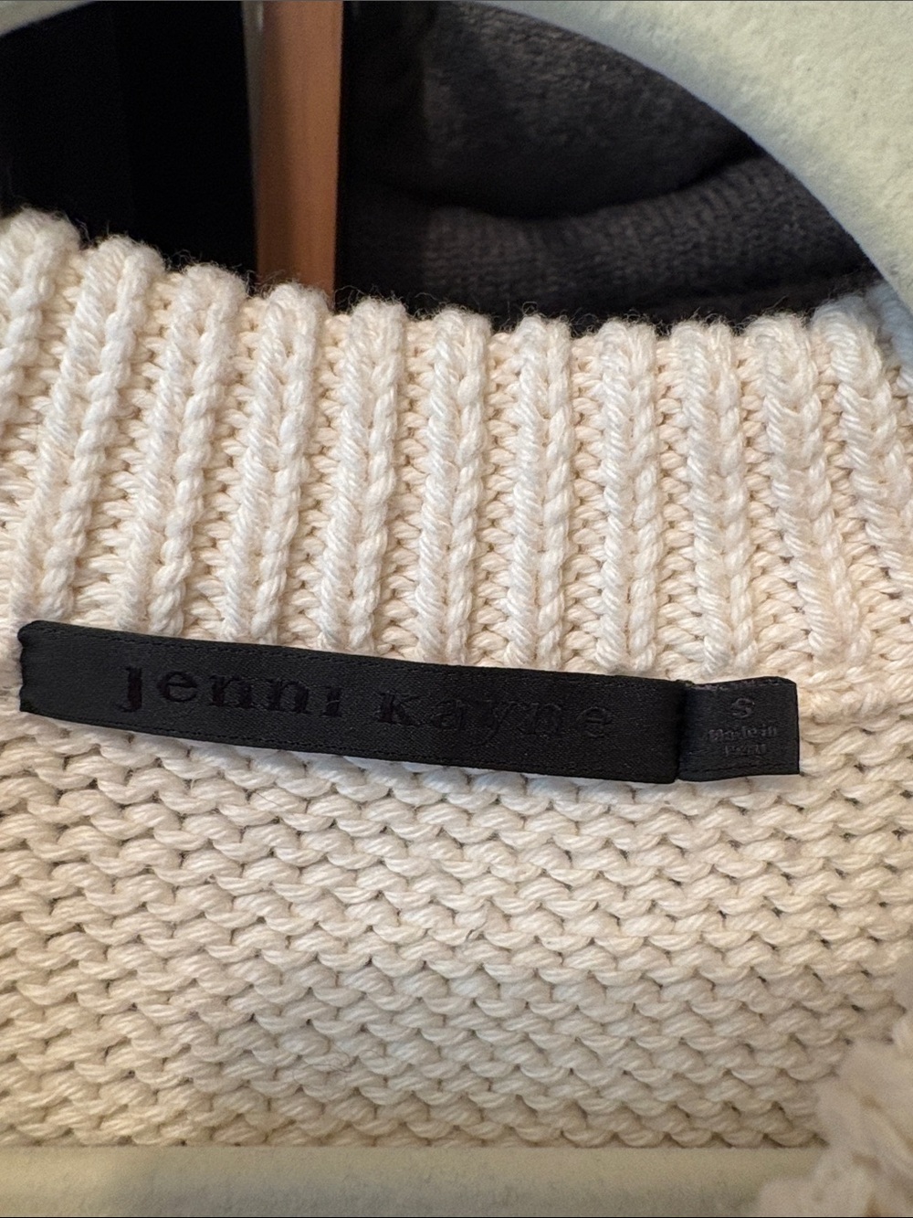 Jenni Kayne - Chloe Crewneck Cotton Sweater - Small - Picture 4 of 6